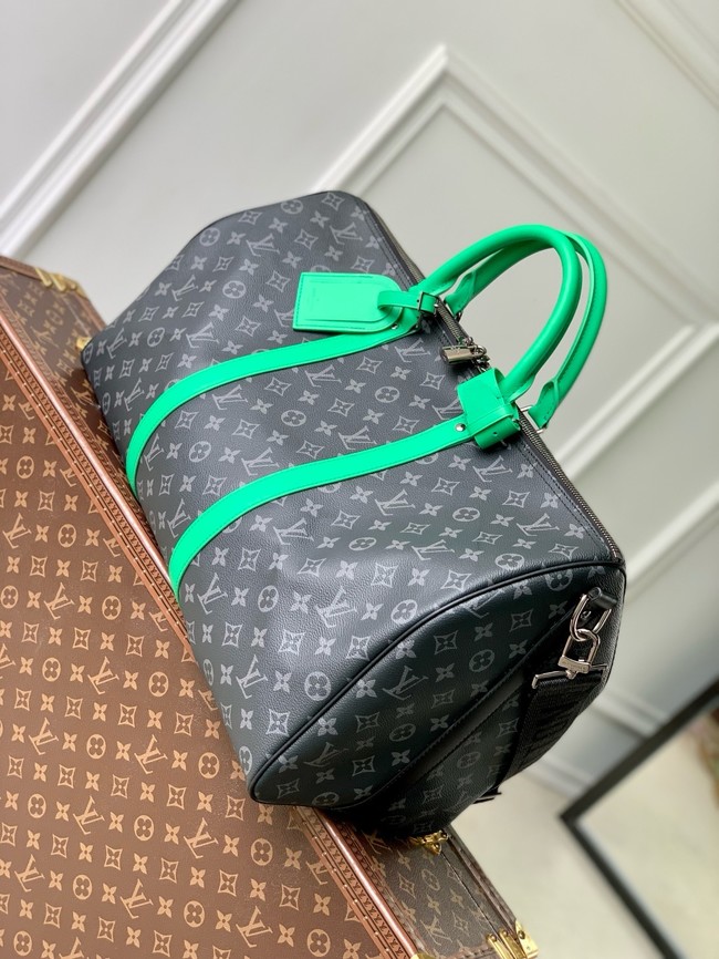 Louis Vuitton Keepall Bandouliere 50 M14122 black&orange