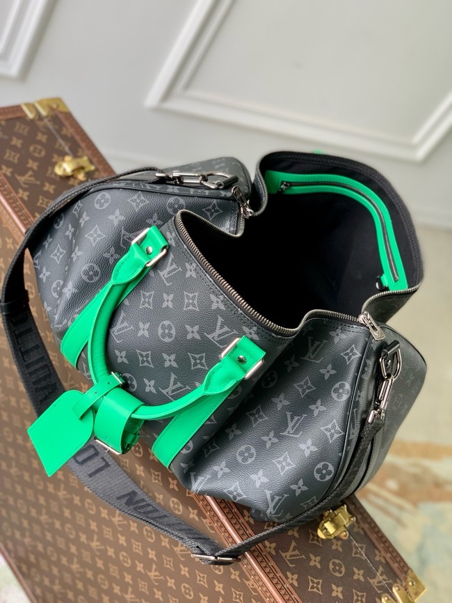 Louis Vuitton Keepall Bandouliere 50 M14122 black&orange