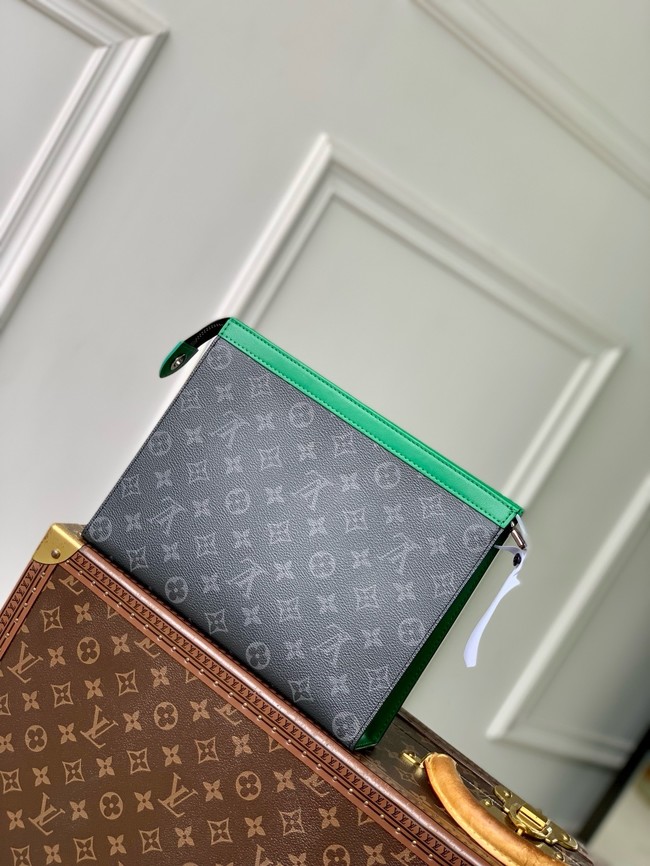 Louis Vuitton Pochette Voyage MM M26031 black&green