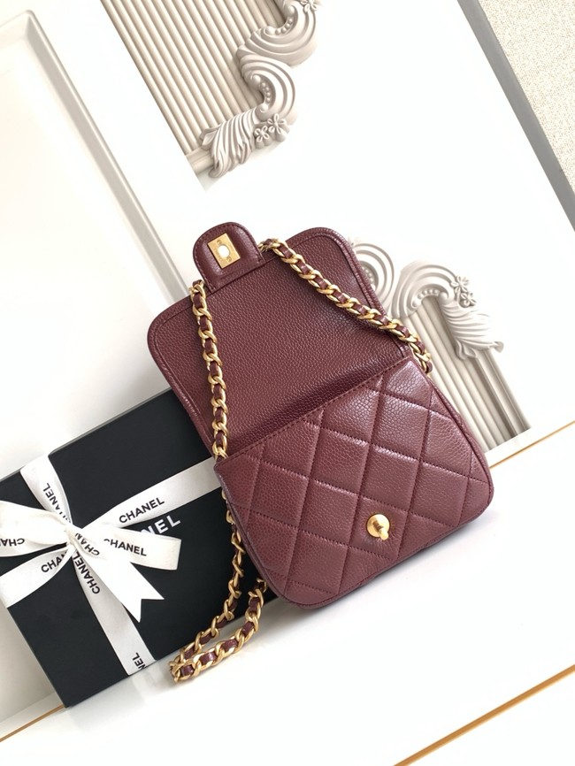 CHANEL Wallet On Chain AP5146 burgundy
