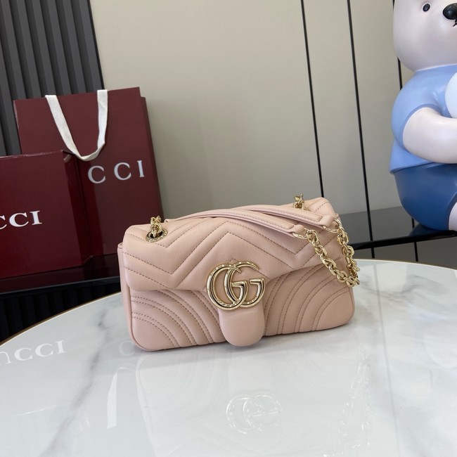 Gucci GG Marmont small shoulder bag 837280 Pale pink