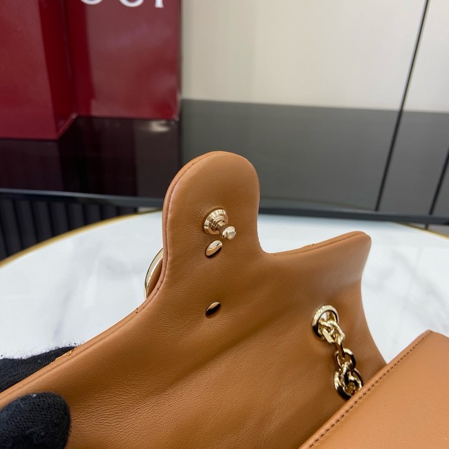 Gucci GG Marmont small shoulder bag 837280 brown