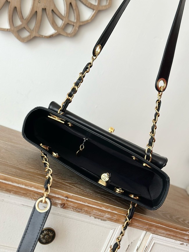Chanel Small Sheepskin Shoulder Bag A2214 black