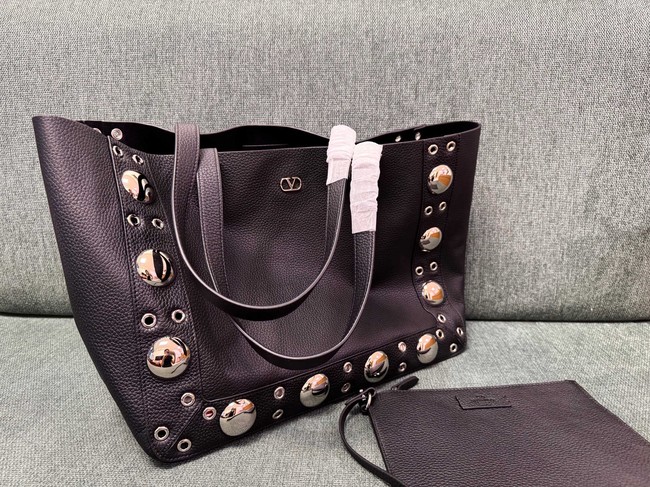 VALENTINO VLOGO calfskin Shoulder Bag 3177 dark brown