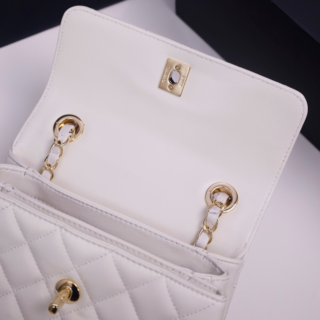 CHANEL mini Flap Bag With Top Handle 4654-3