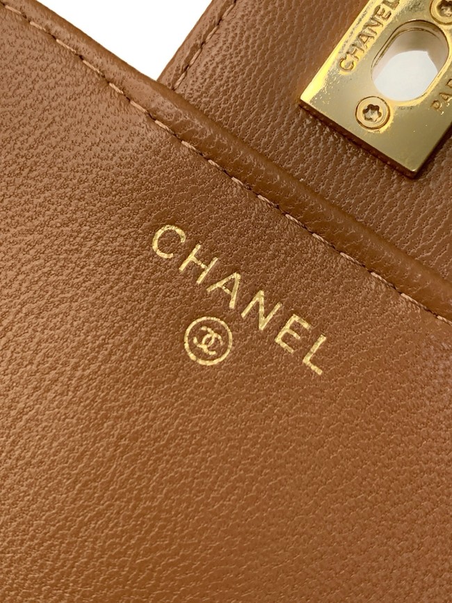 Chanel Wallet On Chain AP4674 brown