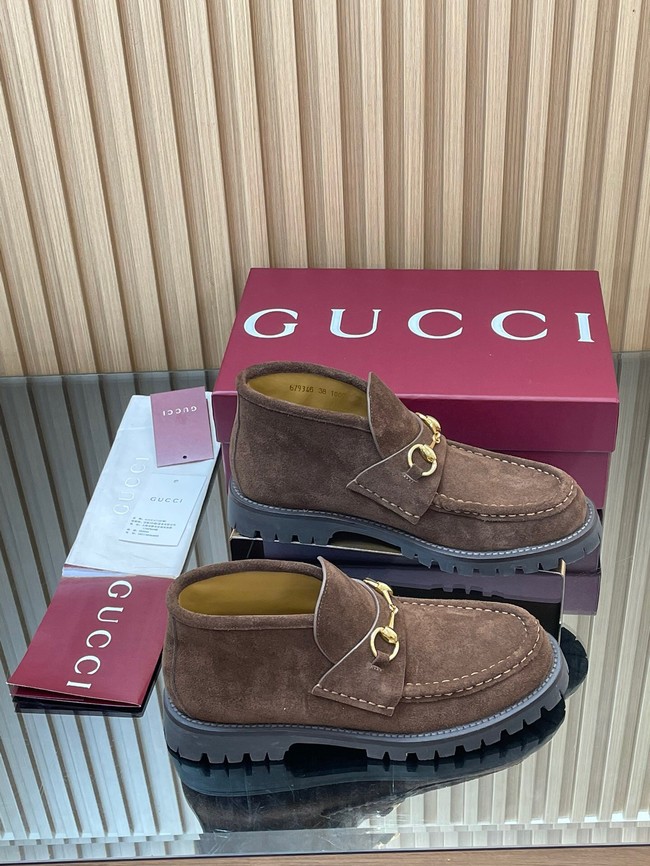 Gucci Womens Horsebit ankle boot 45020-2