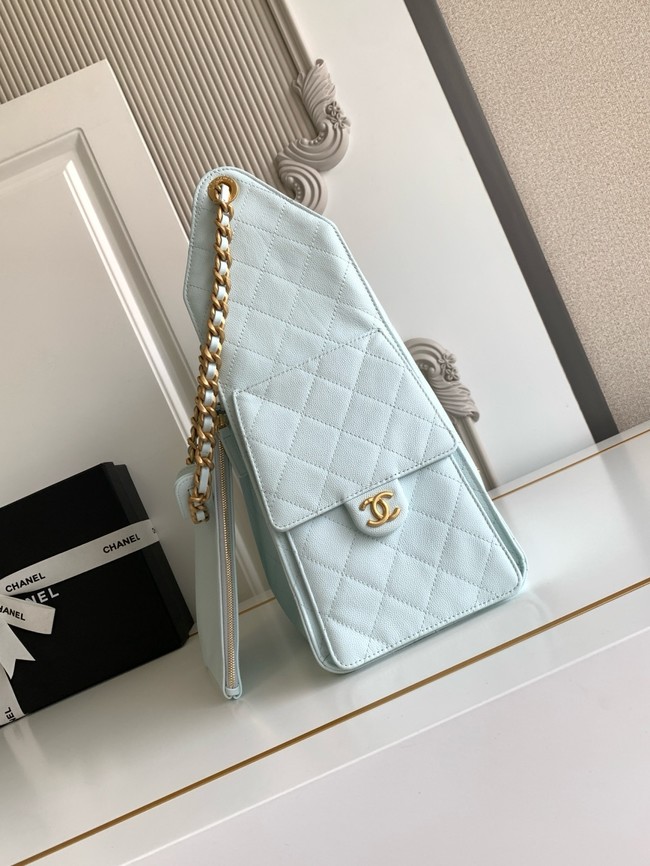CHANEL 25 Medium Handbag AS5311 light blue