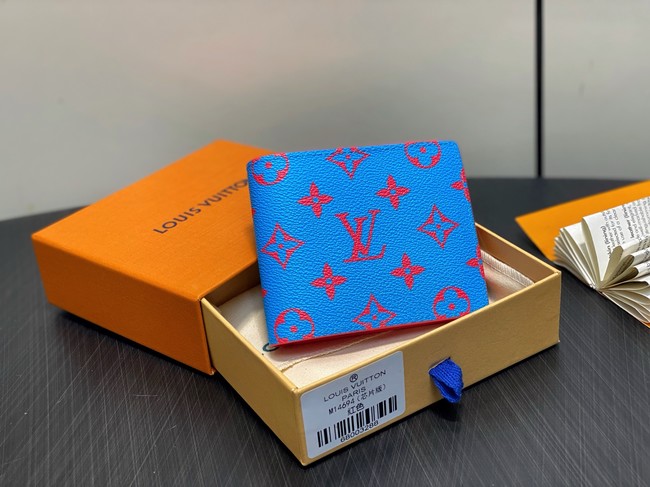 Louis Vuitton Multiple Wallet M14694 blue&red