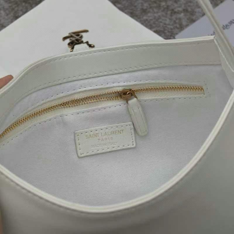 Yves Saint Laurent Original Leather Mini Shoulder Bag LE5A7 White
