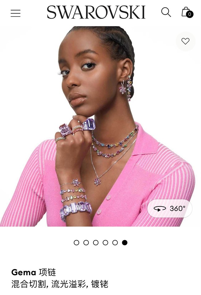 Swarovski necklace&Bracelet CE81095