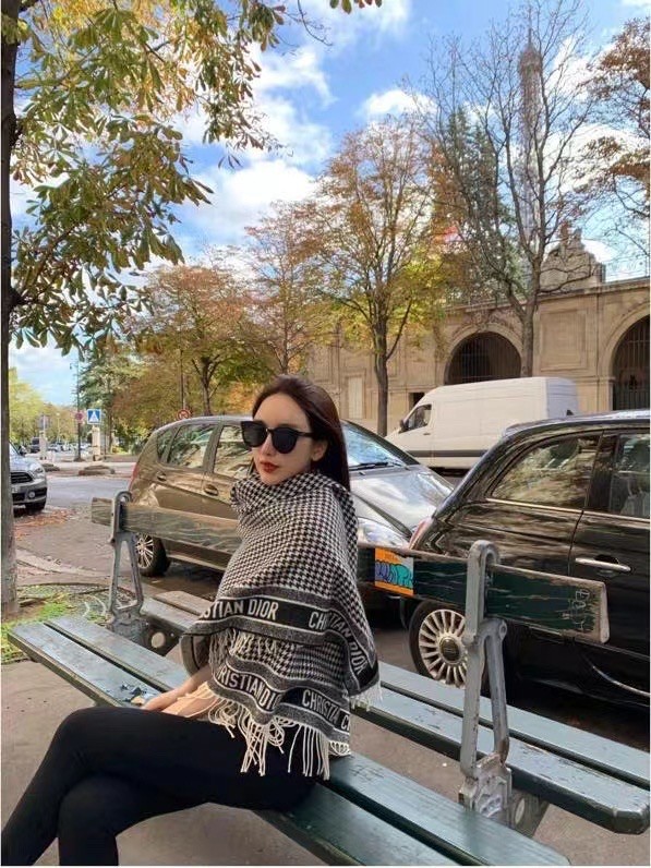 Dior Oblique Poncho Cashmere 21DOB10