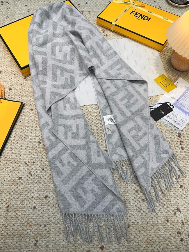 Fendi FF classic pattern cashmere scarf XT260