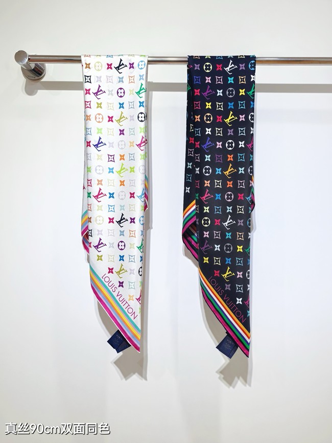 Louis Vuitton Square Scarf Silk Jacquard XT283