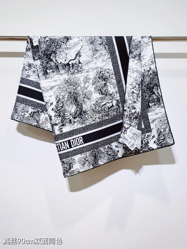 Dior Shawl Cashmere and Silk Jacquard KY089