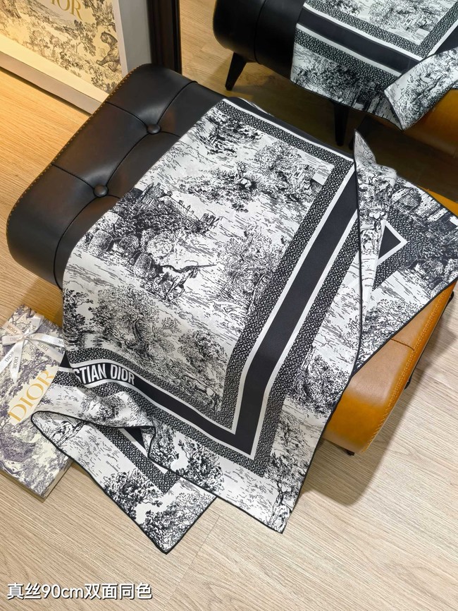 Dior Shawl Cashmere and Silk Jacquard KY089