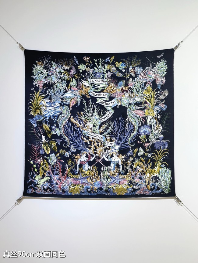 Dior Shawl Cashmere and Silk Jacquard KY091