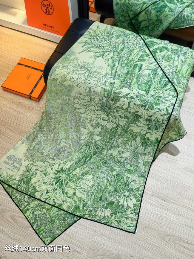 Hermes Shawl Cashmere and Silk Jacquard KY086