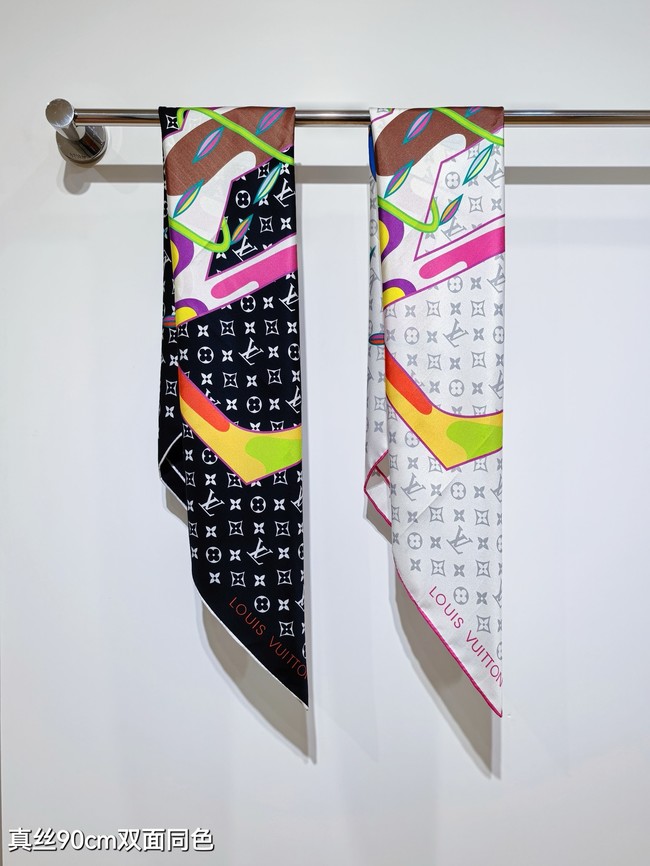 Louis Vuitton Square Scarf Silk Jacquard XT285