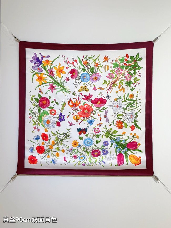 Gucci Shawl Cashmere and Silk Jacquard KY116