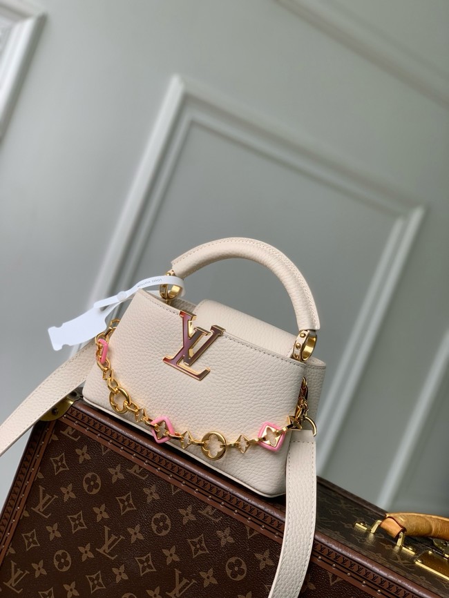 Louis Vuitton Capucines Mini M25497 Quartz White