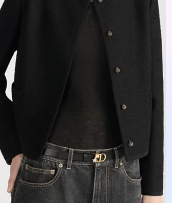 Dior 30 Montaigne Lucky Charms Belt Smooth Calfskin 18MM B0155