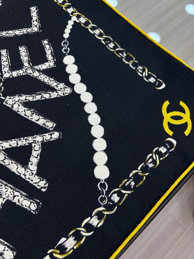 Chanel Square Scarf Silk Twill KY186