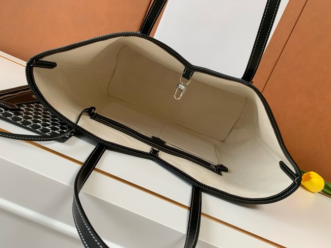 Goyard Calfskin Leather Tote Bag GM 3365 black