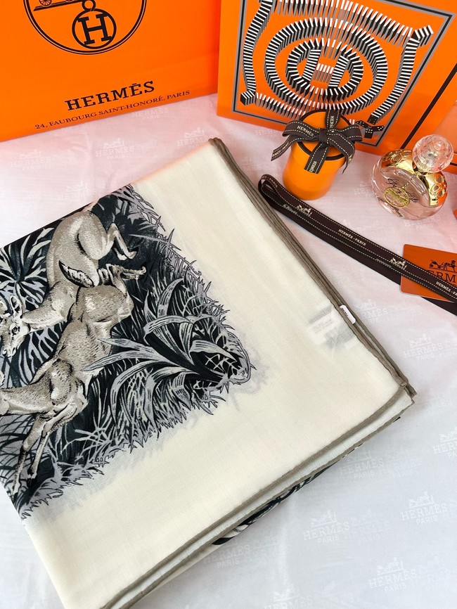 Hermes Shawl Cashmere and Silk 06396