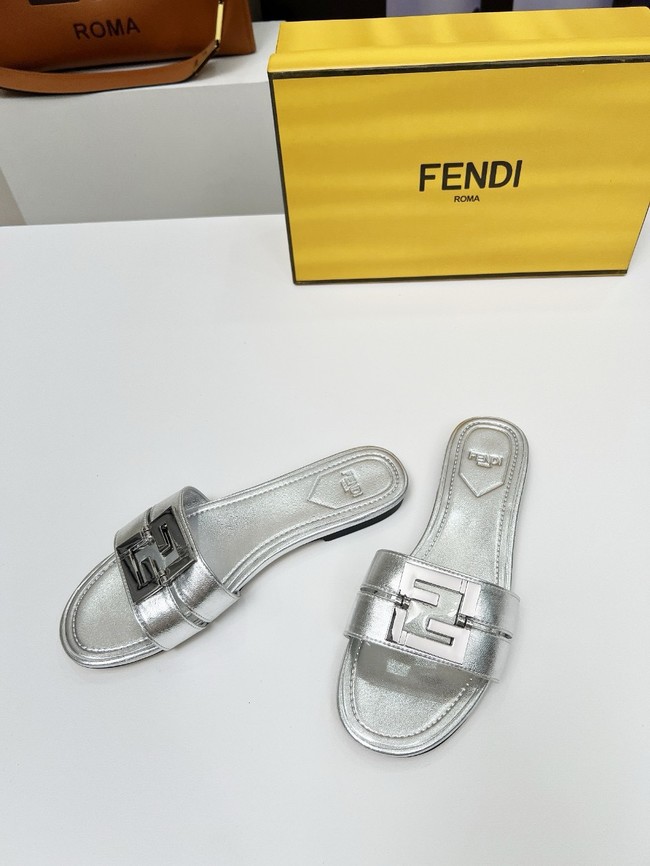 FENDI FFold leather mid-heel sandals 8R8538-4