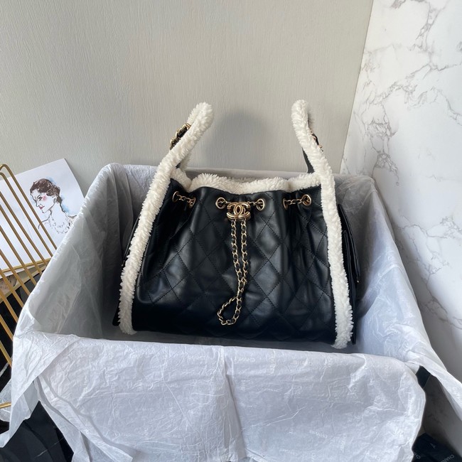 CHANEL 25 Small Handbag AS5293 black& Gold