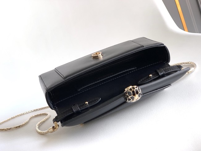 Bvlgari Serpenti Forever leather crossbody bag 289688 black