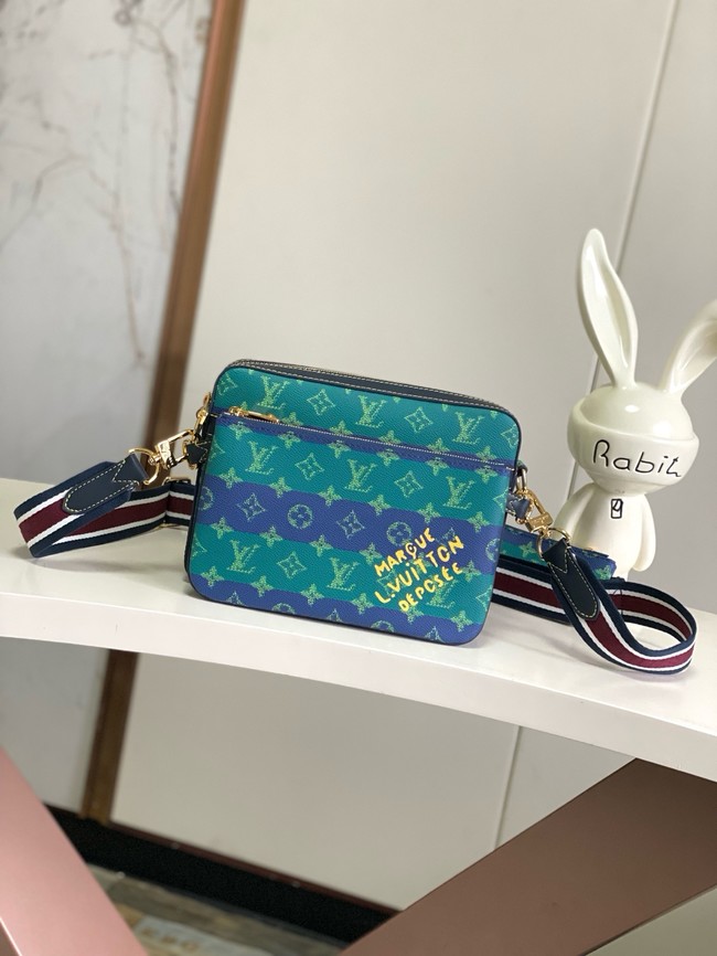 Louis Vuitton Trio Messenger M26026 Blue Stripes