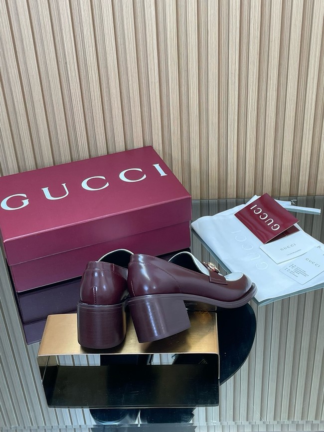 Gucci Womens heeled loafer with Horsebit 45109-2