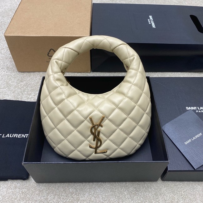 Saint Laurent ICARINO in quilted nappa 851689 BLANC VINTAGE