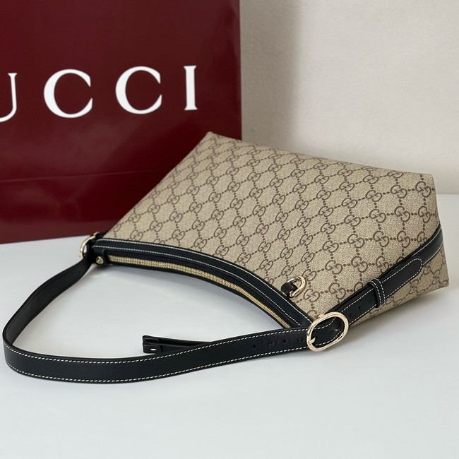 Gucci GG Emblem medium shoulder bag GG canvas 847449 black