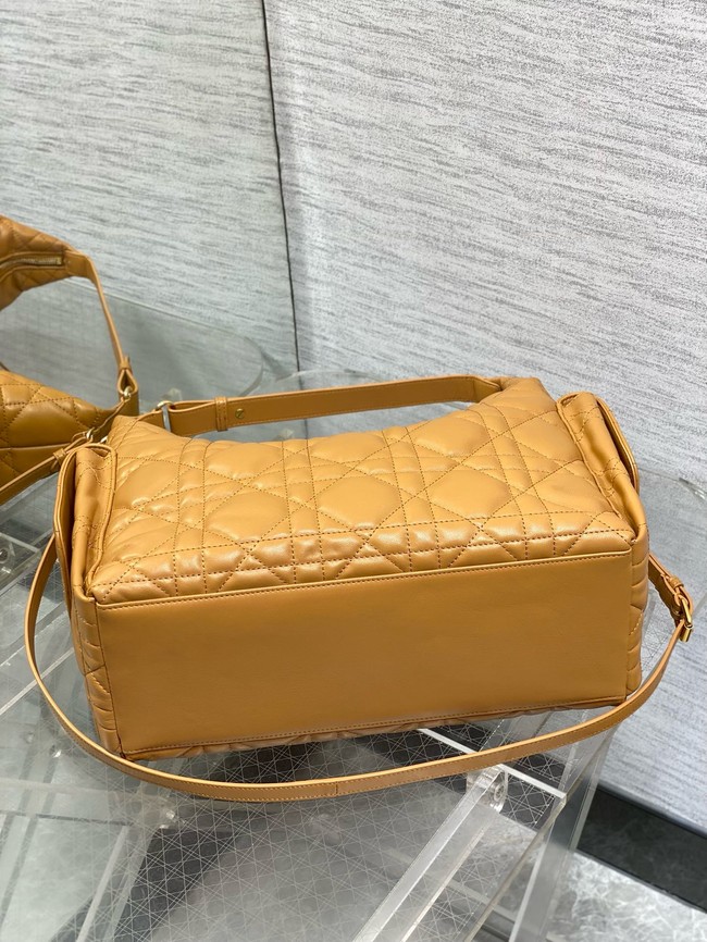 Dior Large D-Dream Bag Macrocannage Lambskin M6322 tan