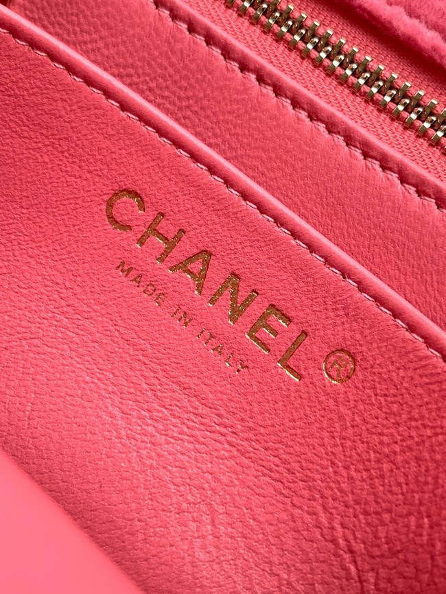 Chanel Mini Classic Handbag velvet AS1786 pink