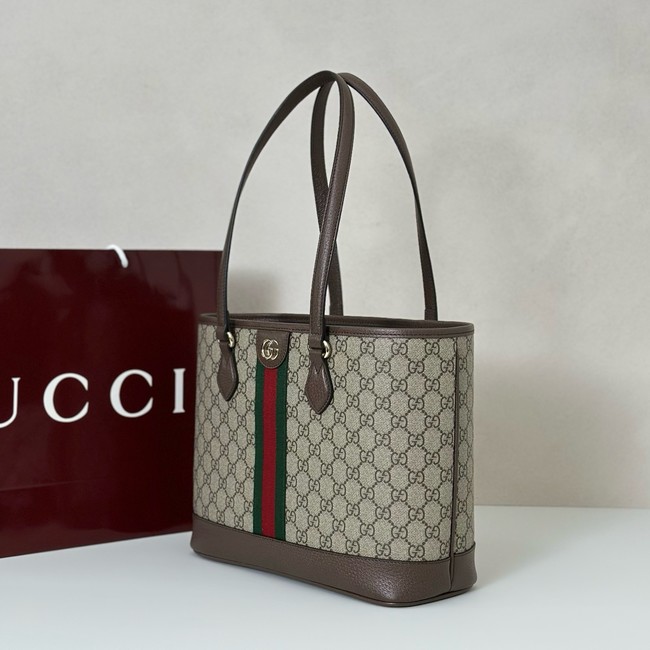 Gucci Ophidia small tote bag 836849 dark brown