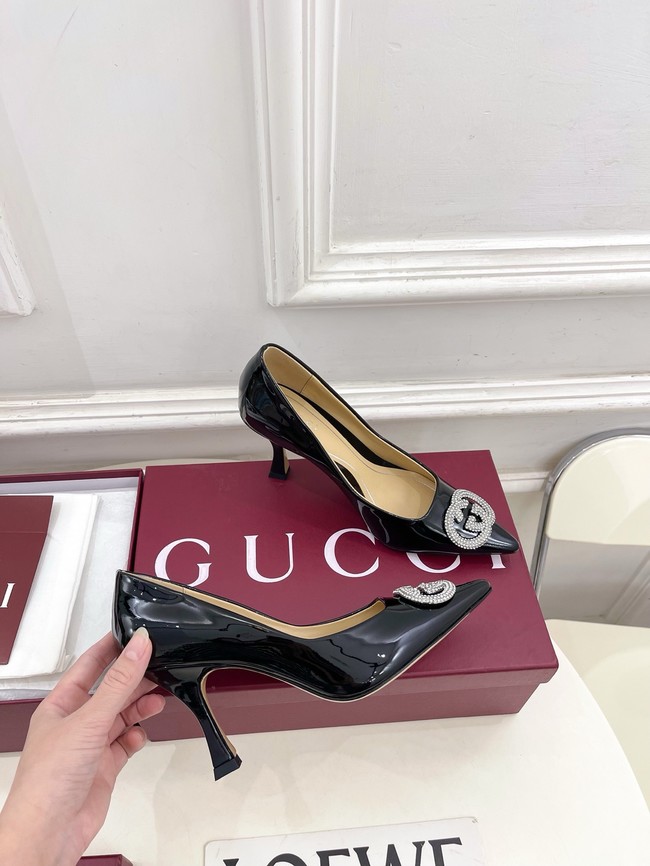 Gucci Womens pump with crystal Interlocking G 852995 -3