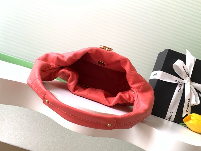 CHANEL Hobo Handbag AS5976 Coral