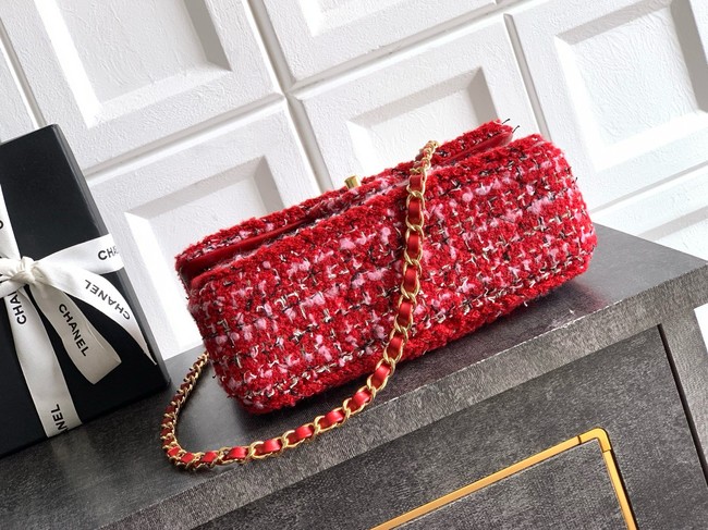 Chanel Small Classic Handbag A01113 red