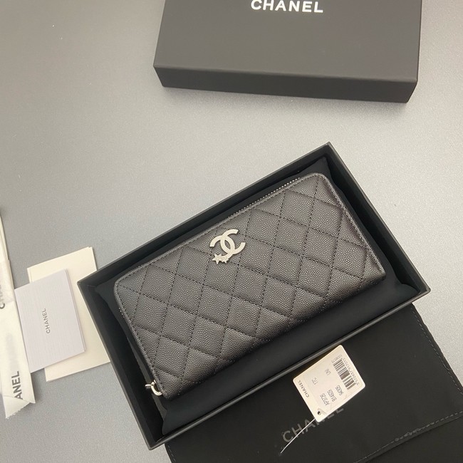Chanel Classic Zipped Wallet 3726 black