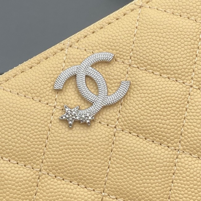 Chanel Classic Zipped Wallet 3726 yellow