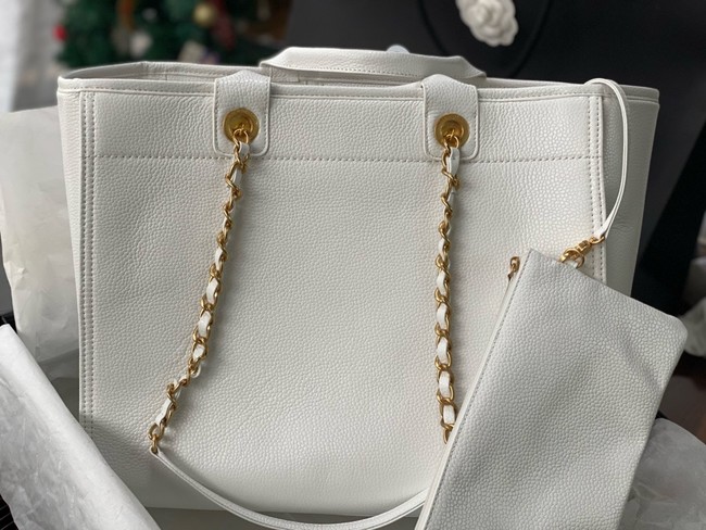 CHANEL Large Tote A66941 white