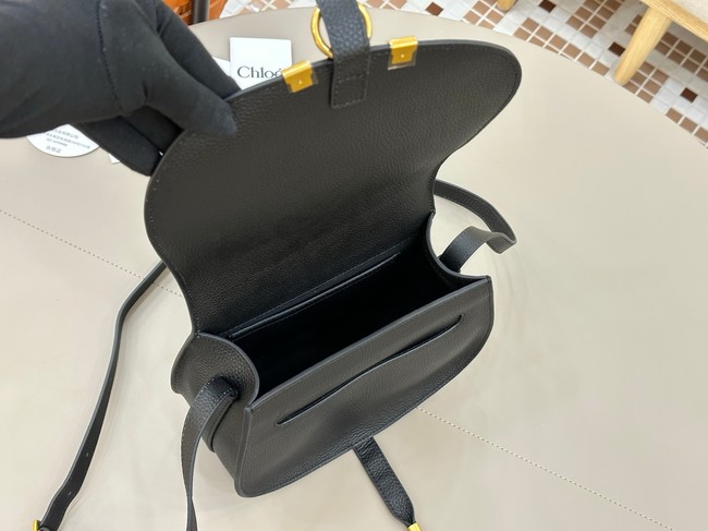 Chloe Grained Calfskin MARCIE saddle bag 31054 black