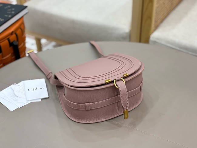 Chloe Grained Calfskin MARCIE saddle bag 31054 pink