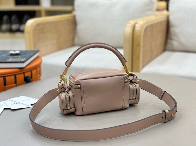 Chloe Soft leather bowling bag W0653 pink