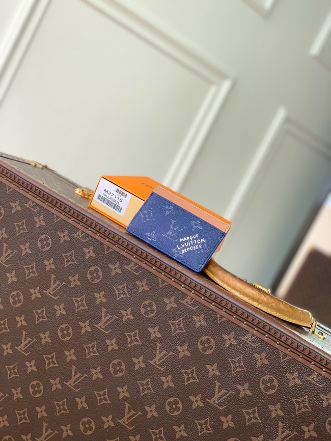 Louis Vuitton Card Holder M27116 blue