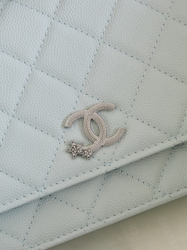 CHANEL Wallet On Chain AP3723 light blue